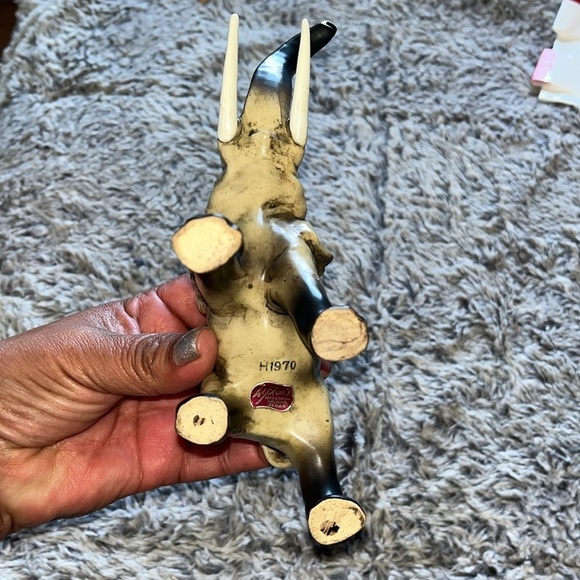 Vintage Lefton H2675 porcelain decorative lucky elephant figurine. - Picture 6 of 7